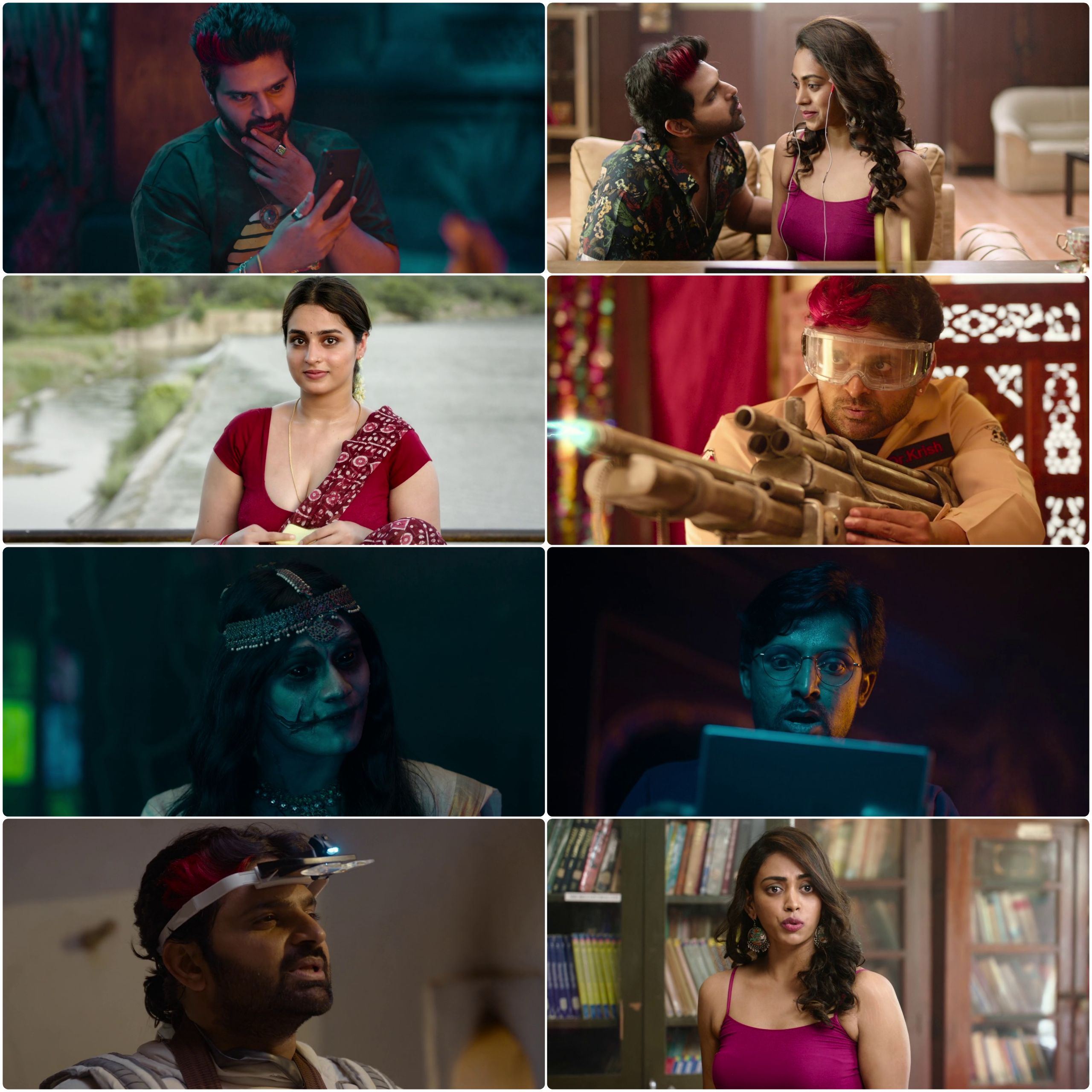 Om Bheem Bush (2024) (Hindi + Telugu) Dual Audio UnCut Movie HD ESub Screenshot