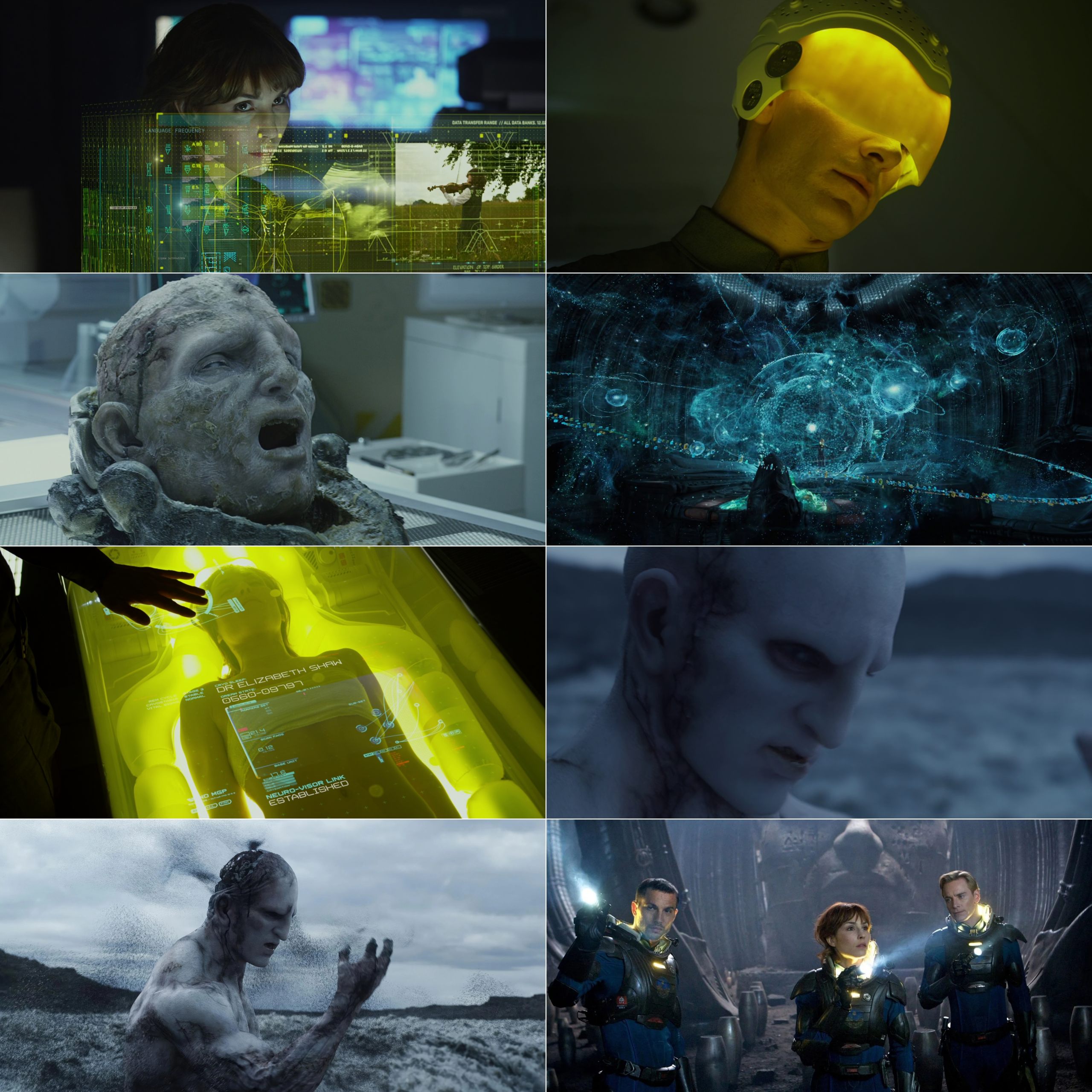 Prometheus (2012) (Hindi + English) Dual Audio Hollywood Movie BluRay HD ESub Screenshot