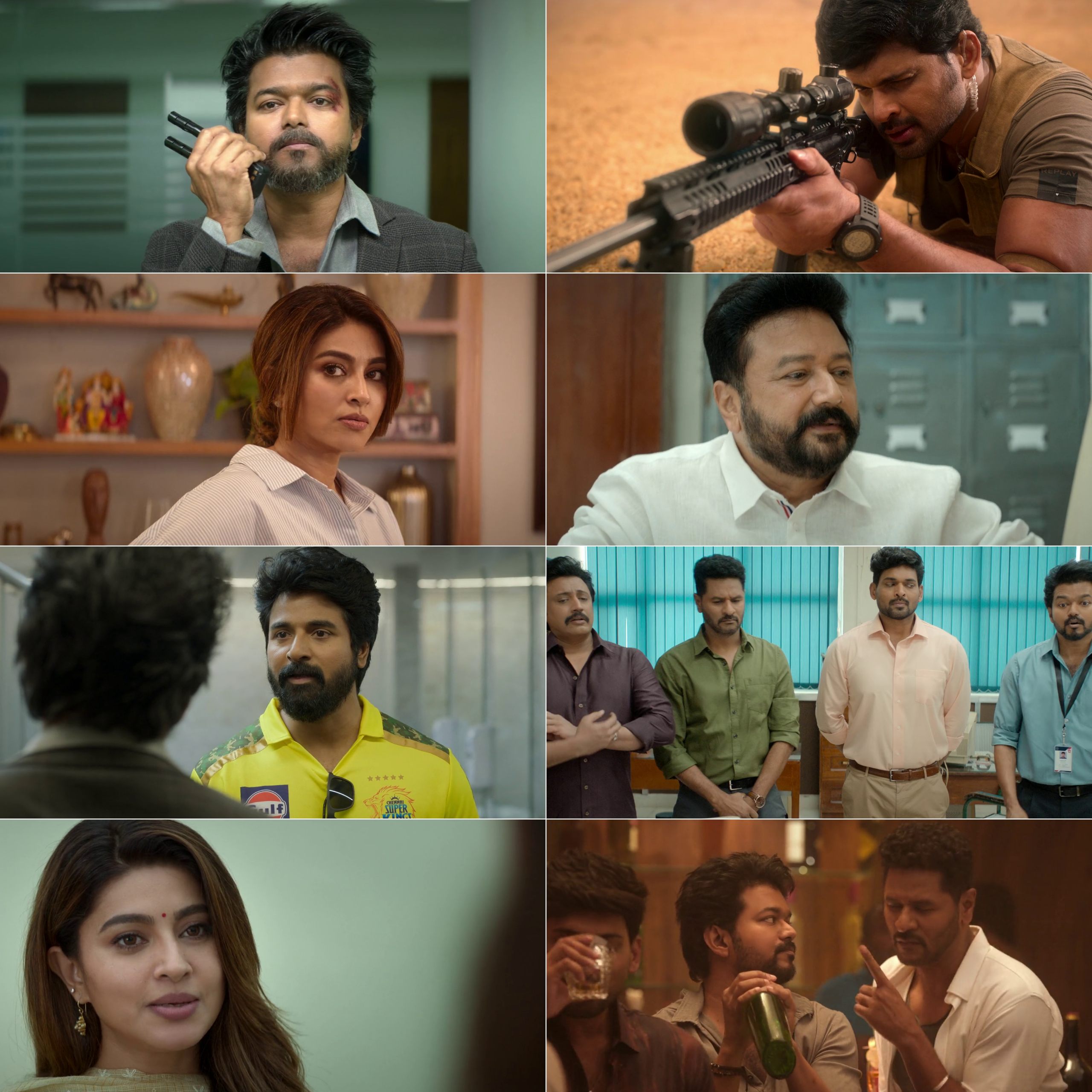 The Greatest of All Time (2024) (Hindi + Tamil) Dual Audio UnCut Movie HD ESub Screenshot